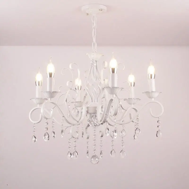 Previzualizare 2: Candelabru DELLI SANTI 6xE14, Diametru 52cm, Alb, Inaltime Reglabila