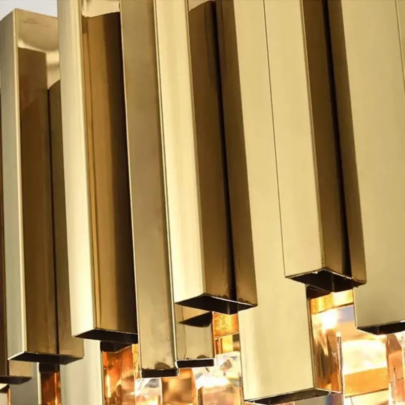 Previzualizare 2: Candelabru BLOIS Nobile, Diametru 40cm, 5x E14 Auriu, Inaltime Reglabila