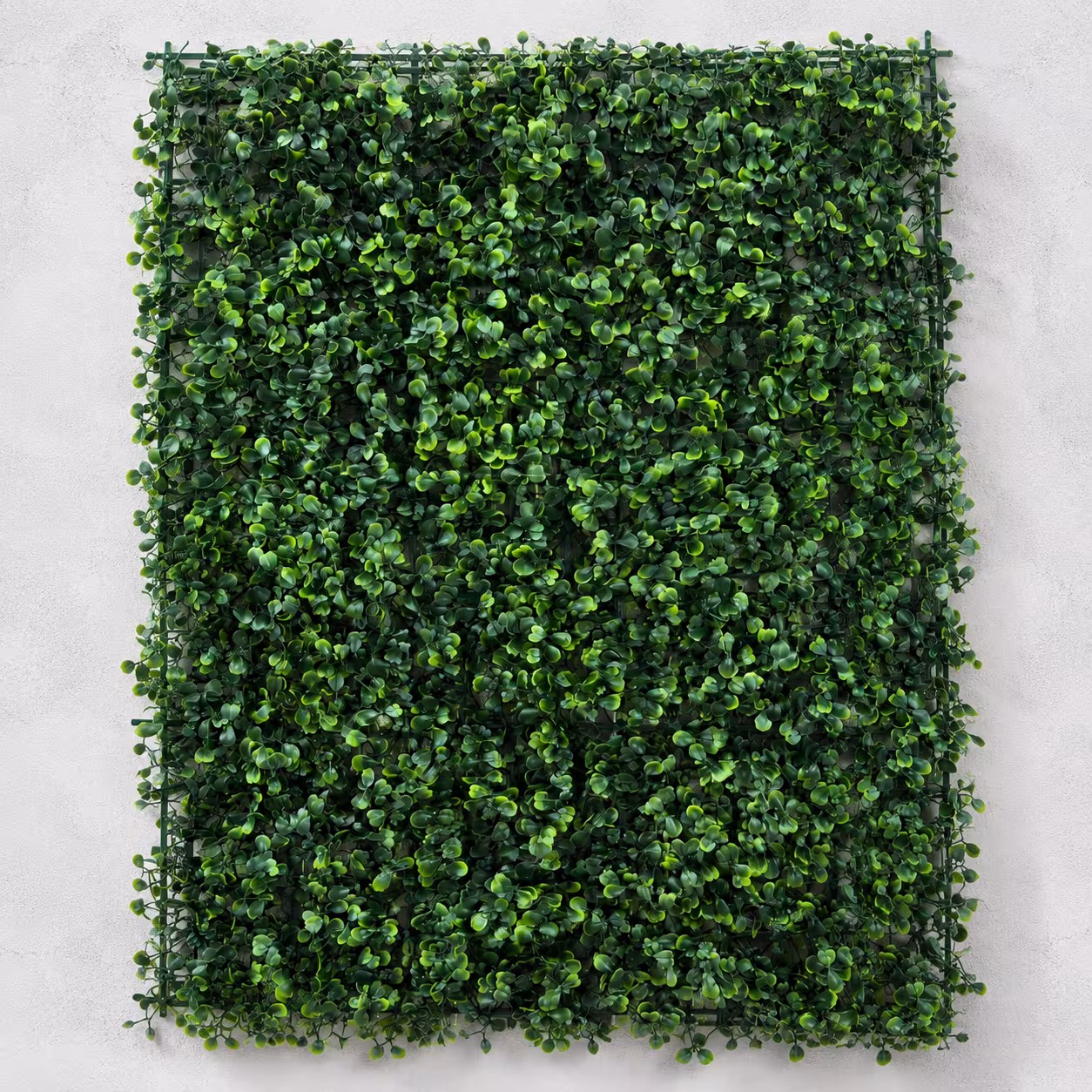 Planta Artificiala Panou de Gard Viu cu Frunze Rotunde, 40 x 60 cm, Verde