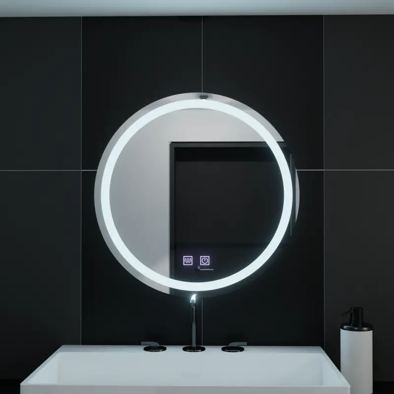 Previzualizare 4: Oglinda LED Rotunda 50cm Lucea Touch Sistem Dezaburire