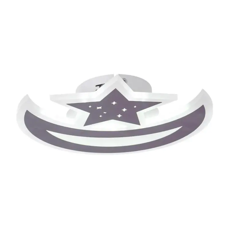 Previzualizare 4: Lustra LED ELLY 36W, Luna si Stea, lumina Rece/Calda/Neutra, Maro