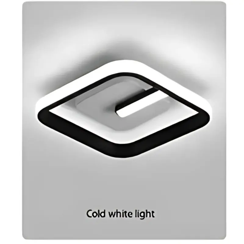 Previzualizare 4: Lustra LED VICTORIA 19W, Patrata, lumina Rece/Calda/Neutra, Negru, Alb
