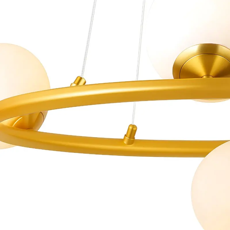 Previzualizare 3: Lustra LOFT Chamber, 5x G9, Alb Auriu, Metal, Inaltime Reglabila, Modern