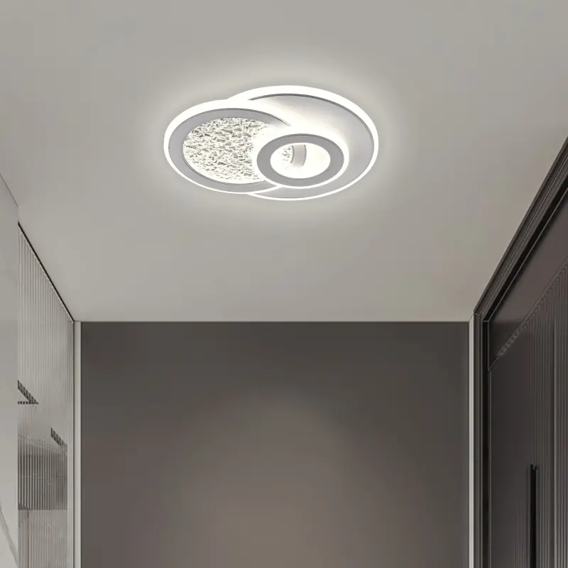 Lustra LED KOMPACTO 47W, 3 Cercuri, lumina Rece/Calda/Neutra, Alb