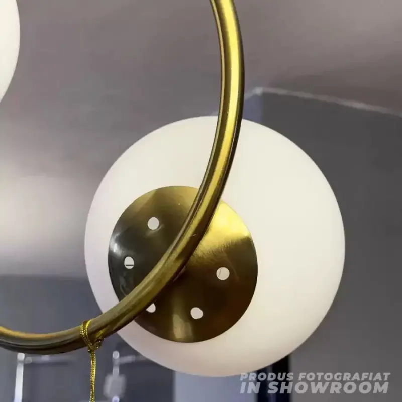 Previzualizare 4: Lustra LOFT Atelier, 2x E27, Alb Auriu, Metal, Inaltime Reglabila