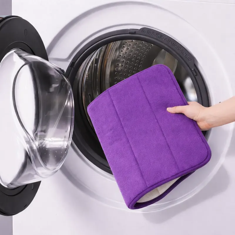 Previzualizare 4: Covoras de Baie, 50x80 cm, Mov, Antiderapant, Absorbant