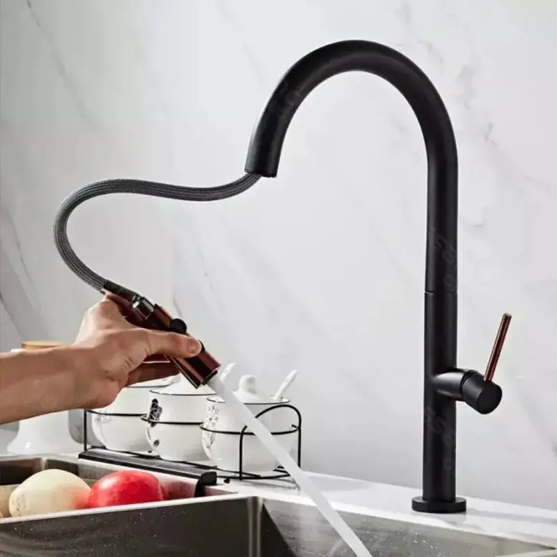 Previzualizare 2: Baterie Bucatarie, Alama Sanitara, Negru, CF1035/B