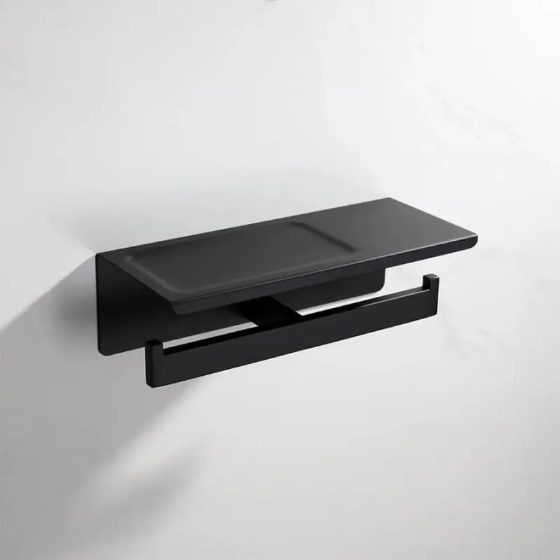 Previzualizare 3: Suport Dublu Hartie Igienica cu Suport Telefon/Parfum Negru GJ603