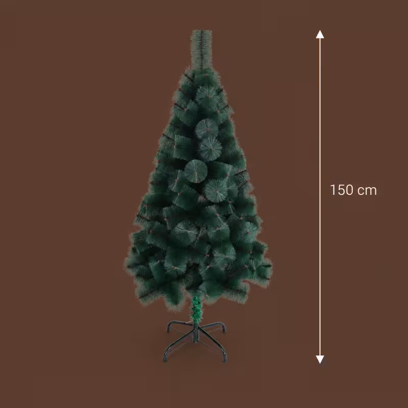 Previzualizare 4: Brad Artificial MANIITSOQ, 150 cm, 130 varfuri, Suport Metalic, Verde