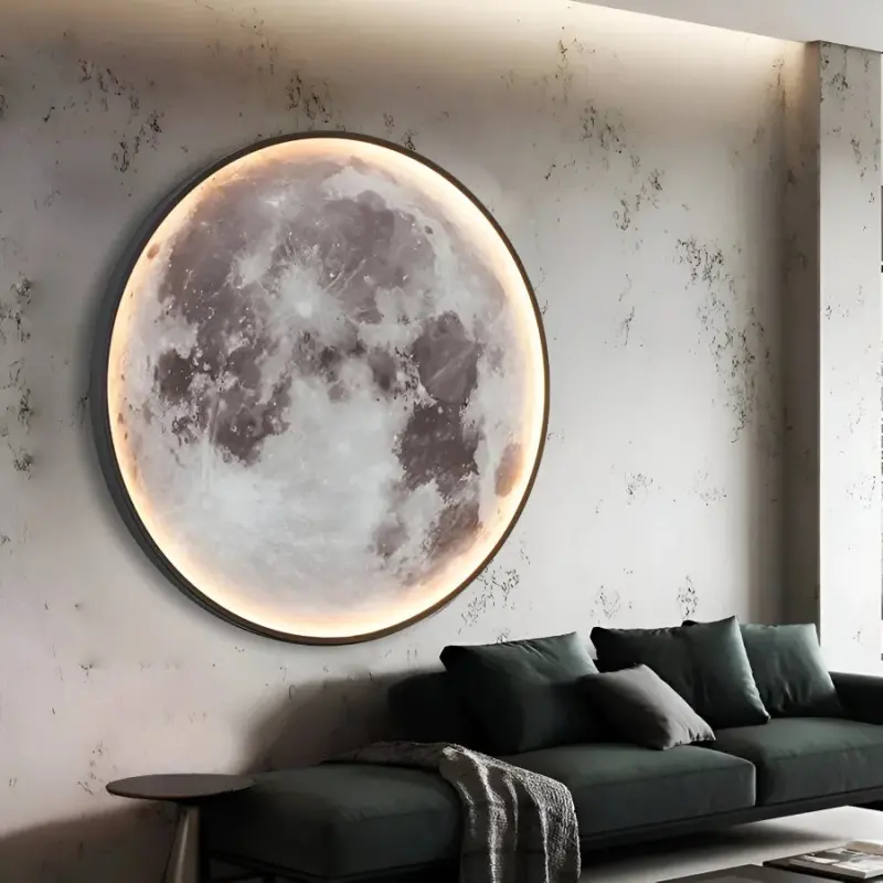 Previzualizare 2: Aplica LED, Decorativa, Luna 83W Diametru 120CM Lumina Rece/Neutra/Calda Black
