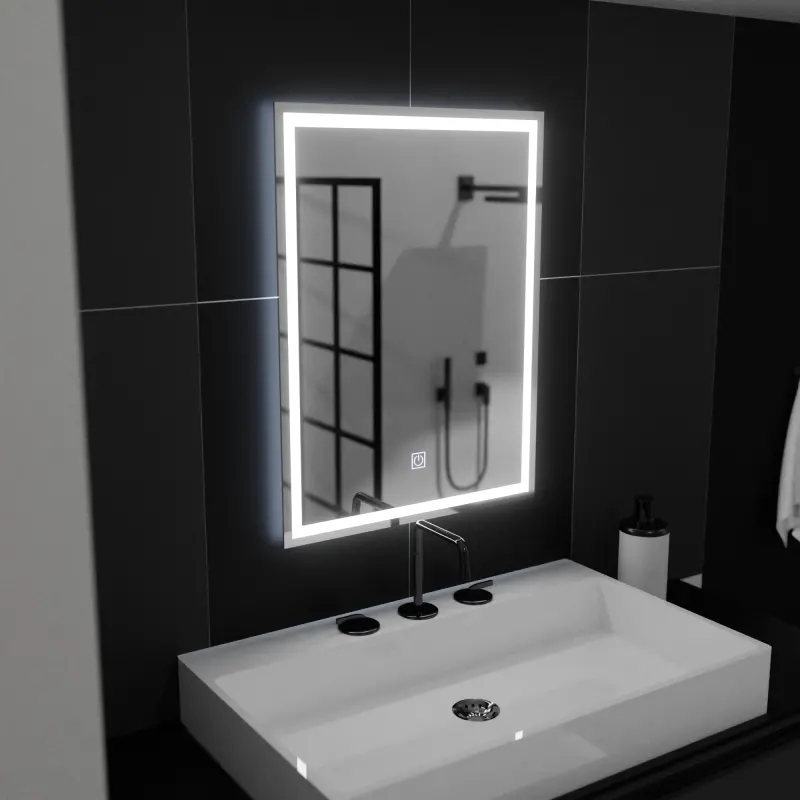 Previzualizare 3: Oglinda LED Rectangulara, 50x70cm, FRAME Basic Touch