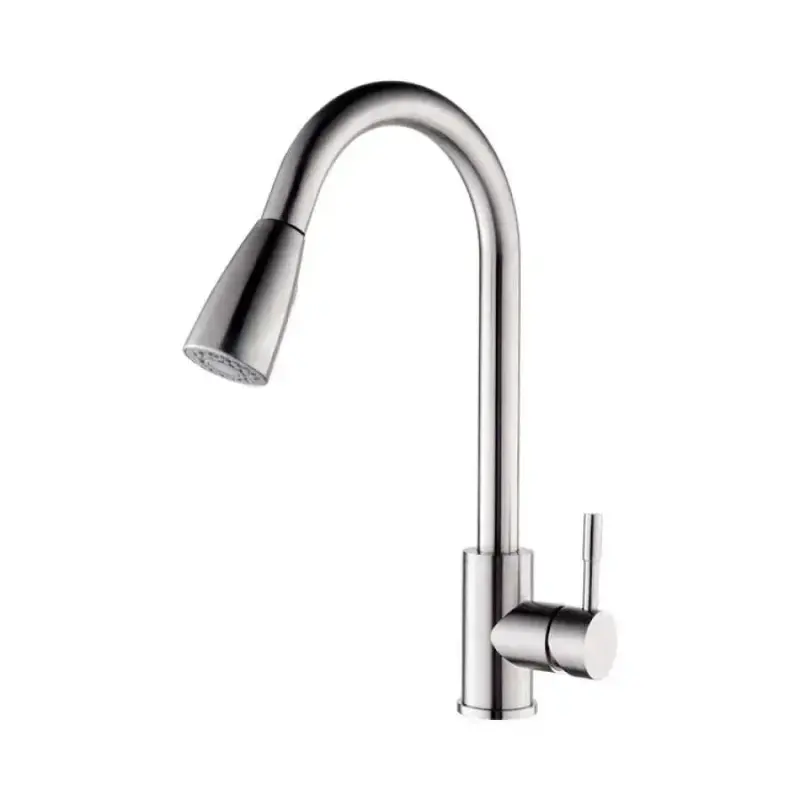 Previzualizare 3: Baterie Bucatarie cu Dus Extractibil, Inox SUS304, Satinat, CF018