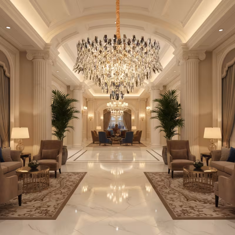 Candelabru Cristal MONARCH Magno 12xE14, Diametru 60cm, Inaltime 40cm, Auriu Lucios, Inaltime Reglabila, Design Elegant