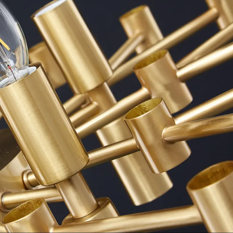 Previzualizare 4: Candelabru Cristal CC850/620GD ,10xE14, 62X45cm, Inaltime Reglabila, Auriu Lucios, ,Design Elegant, Metal si Cristale