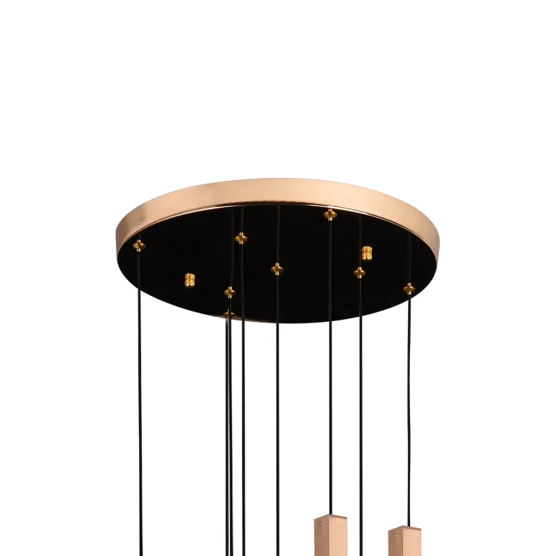 Previzualizare 3: Candelabru Cristal LED BEAMLUX Supremo ,22W, Lumina Calda/Neutra/Rece, Diametru 35cm Auriu