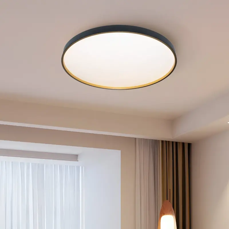 Plafoniera LED Fantas 46W, Rotunda, Abs, Alb si Negru
