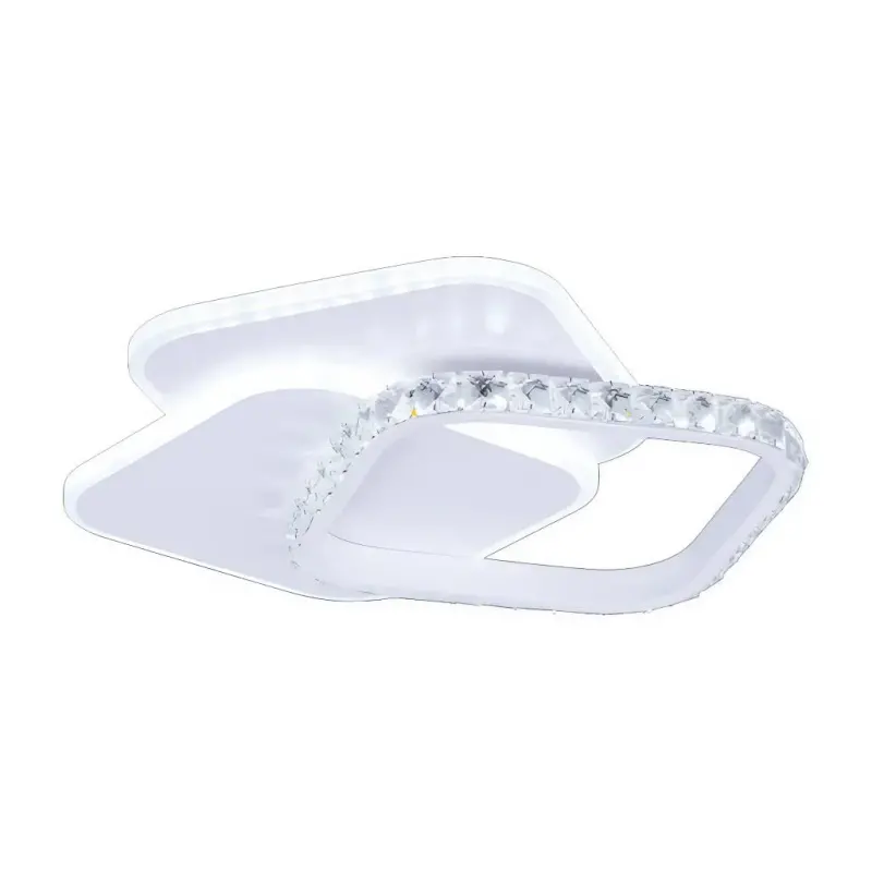 Previzualizare 2: Lustra LED cu cristal ANASTASIA 39W, Diametru 30cm, lumina Rece/Calda/Neutra, Alb