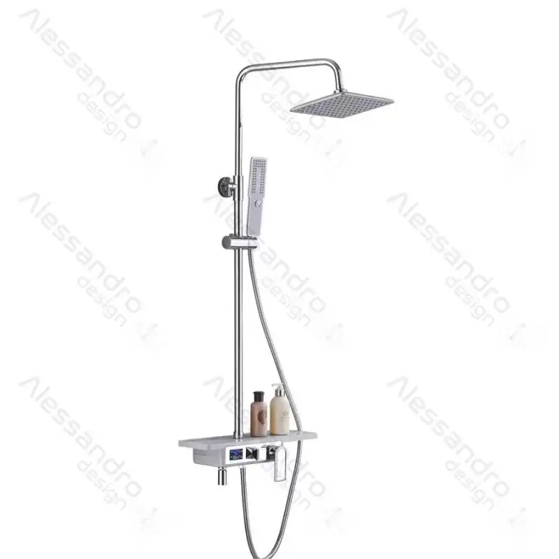 Previzualizare 2: Coloana Dus, Afisaj LCD, Inox, Alb/Argintiu, SJG/009