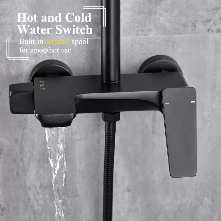 Previzualizare 4: Coloana Dus, Alama Sanitara, Negru, 9960H