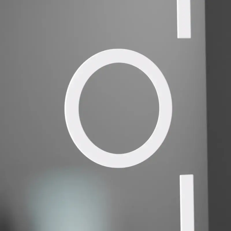 Previzualizare 3: Oglinda LED Rectangulara, 50x70cm, Eclat MotionGlow Marcello, Sistem Dezaburire, Ceas & Termometru, Lupa Cosmetica, Dimabila