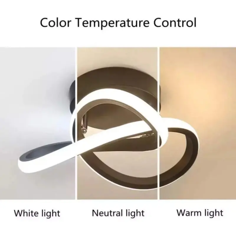 Previzualizare 4: Lustra LED VERTEX Flow 24W, Diametru 25cm, lumina Rece/Calda/Neutra, Negru