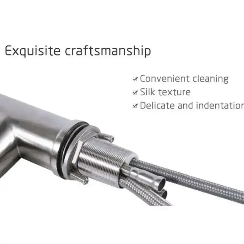 Previzualizare 2: Baterie Bucatarie cu Dus Extractibil, Inox SUS304, Satinat, CF018