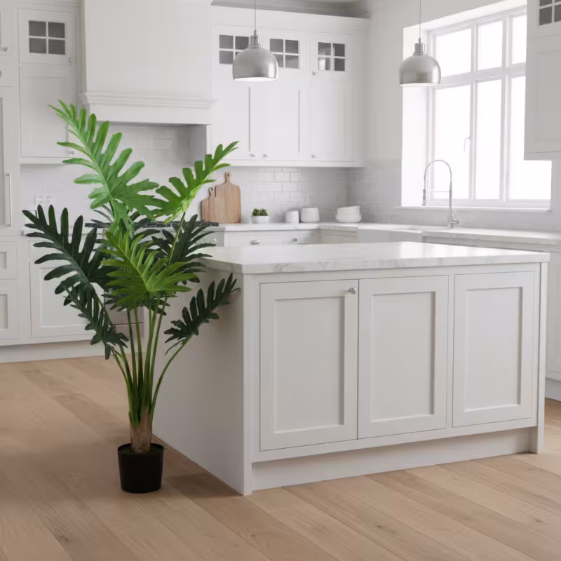 Previzualizare 3: Planta Artificiala Tip Filodendron, 8 frunze, 140 cm, Verde