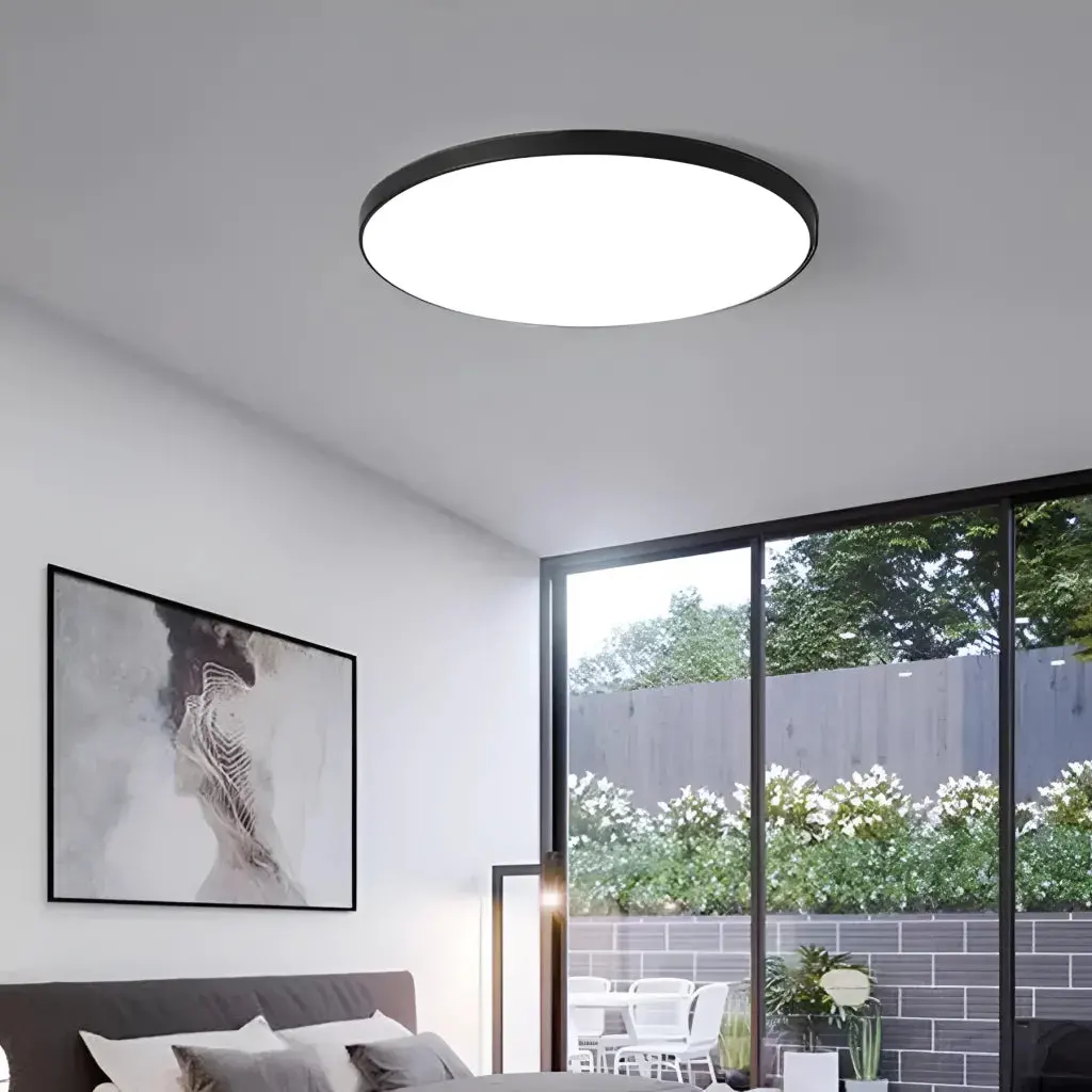 Plafoniera LED SOLIS 37cm 33W Lumina Rece Negru
