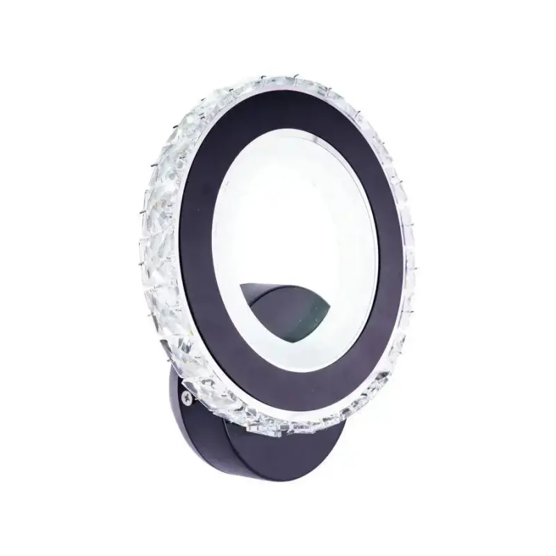 Previzualizare 2: Aplica LED NOVA Rotonda, 16W, Negru & Inox, lumina Calda/Rece/Neutra