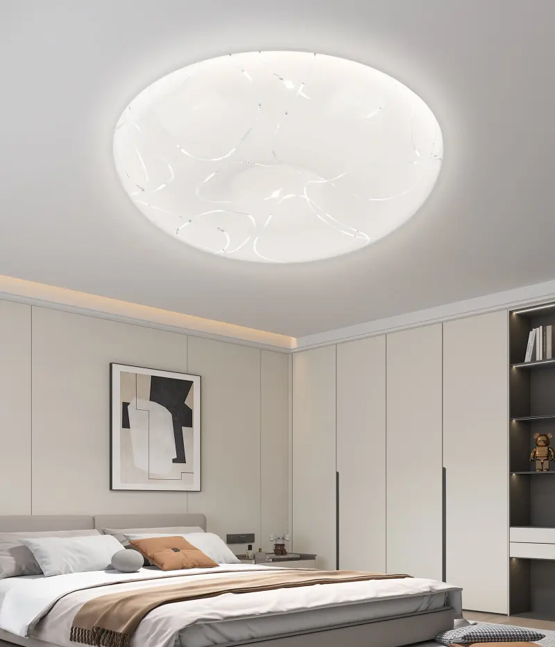 Plafoniera LED Rotund 23 cm, 22W, 3000K / 4000K / 6000K, Alb, Metal si Acril