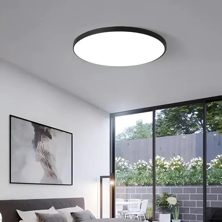 Plafoniera LED SOLIS 27cm 20W Lumina Rece, Negru