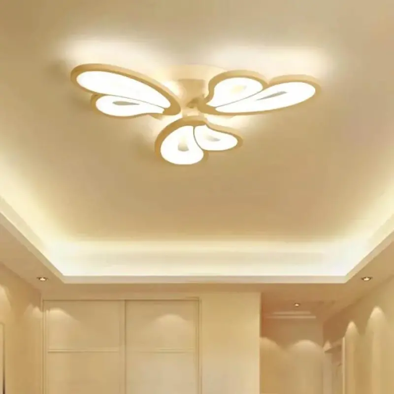 Previzualizare 4: Lustra LED cu telecomanda BLOSSOM 40W, 3 Petale, lumina Rece/Calda/Neutra, Dimabila, Alb