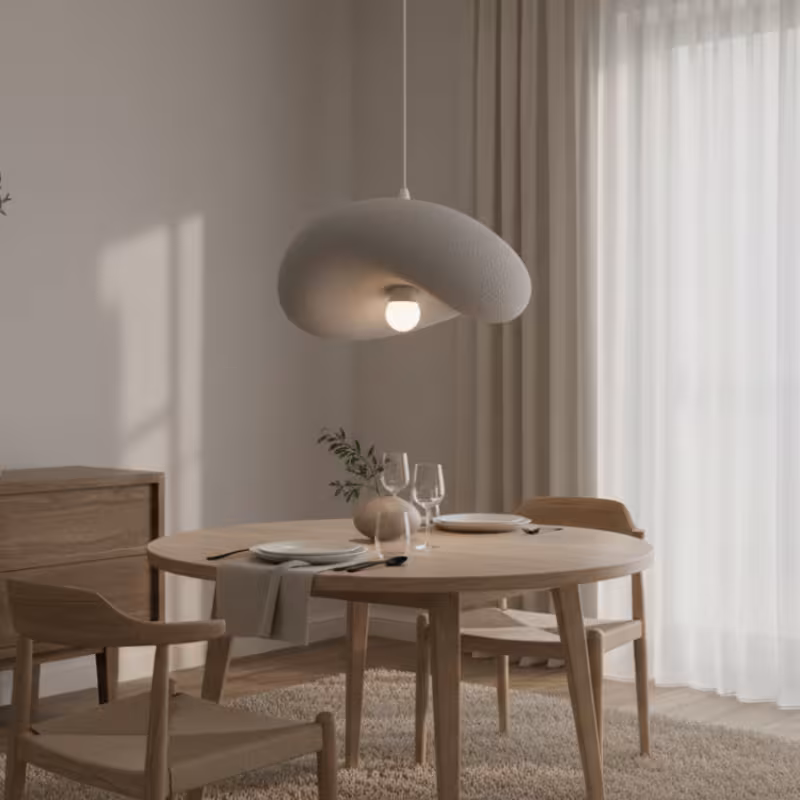 Previzualizare 3: Lustra Moderna FOAMER Magno, 59 cm, Suspendata, 1 X E27, Gri, Metal si Spuma, Inaltime Reglabila