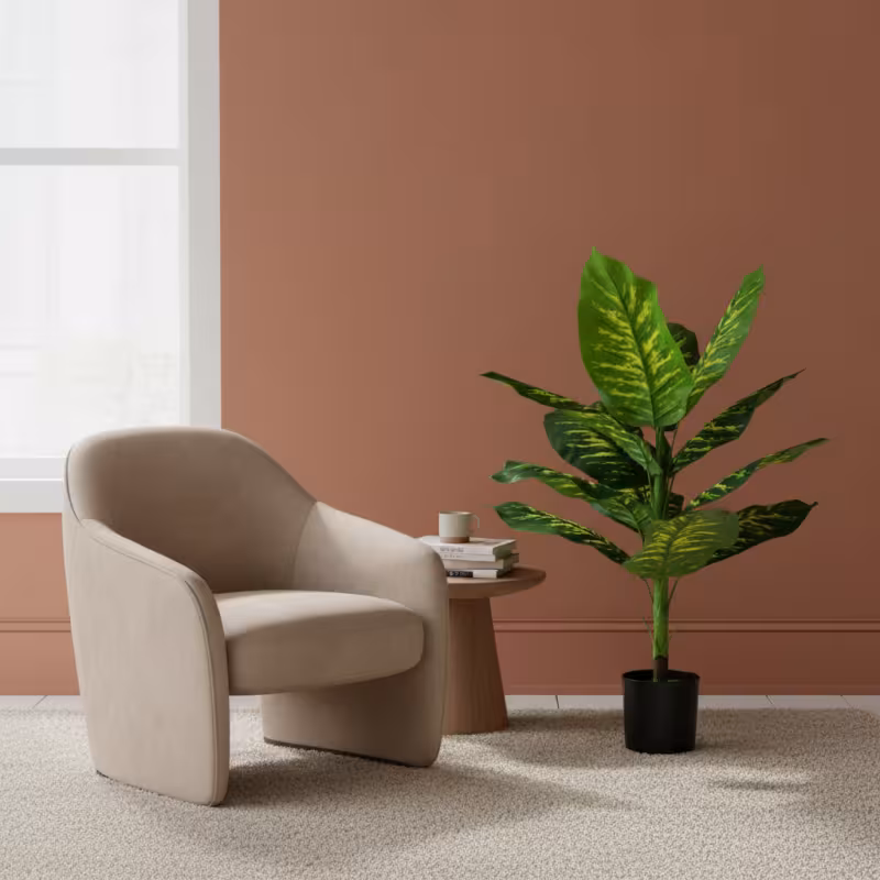 Planta Artificiala Tip Dieffenbachia, 100 cm, Verde