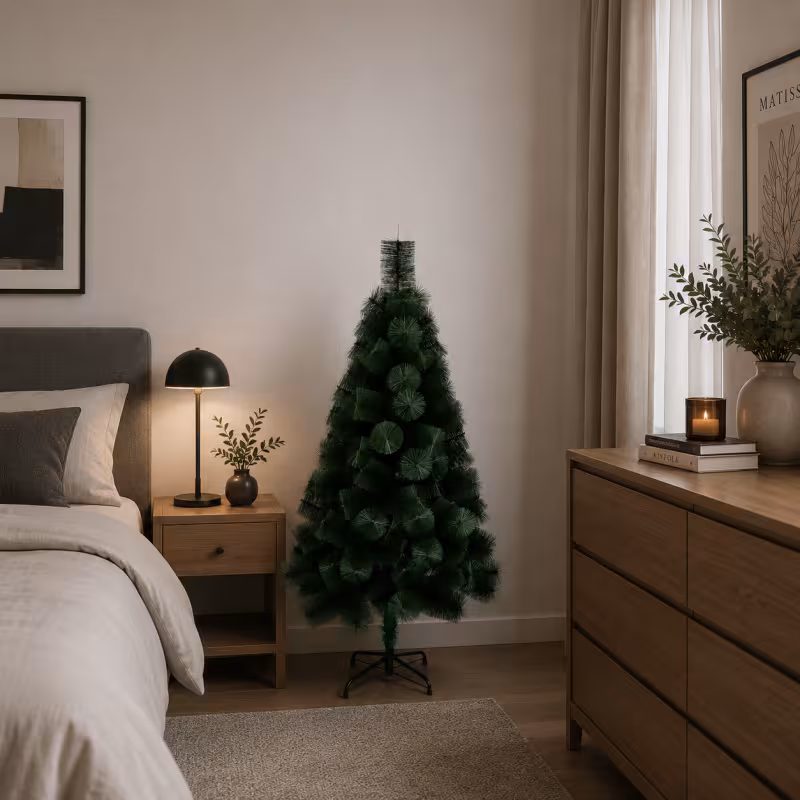 Previzualizare 3: Brad Artificial MANIITSOQ, 150 cm, 130 varfuri, Suport Metalic, Verde