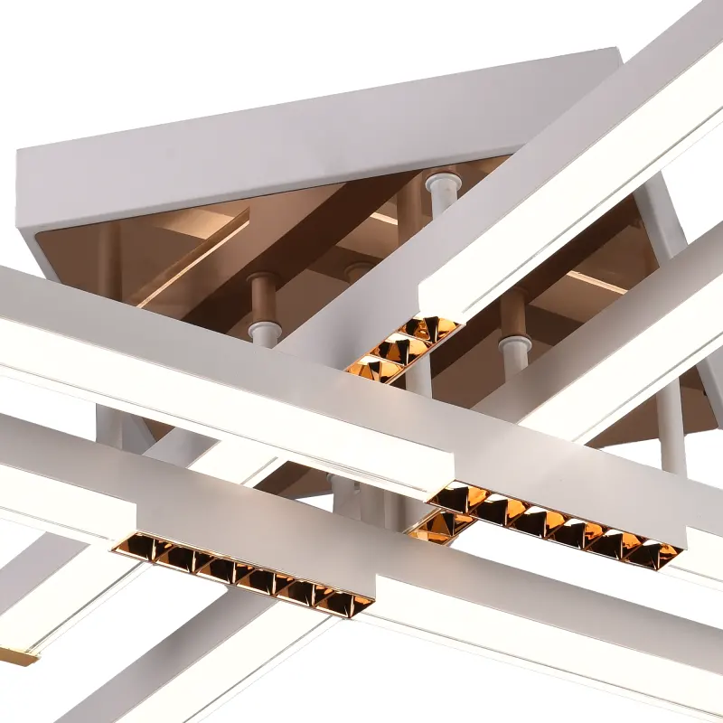 Previzualizare 2: Lustra LED cu Telecomanda AXIAL, 54W, 4 Elemente, Lumina Rece/Clada/Neutra, Dimabila, Alb