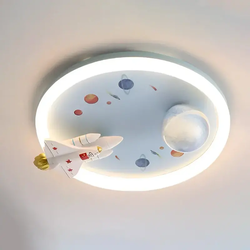 Lustra LED CONSTELATION cu telecomanda 49W, Diametru 48cm, lumina Rece/Calda/Neutra, Alb Albastru