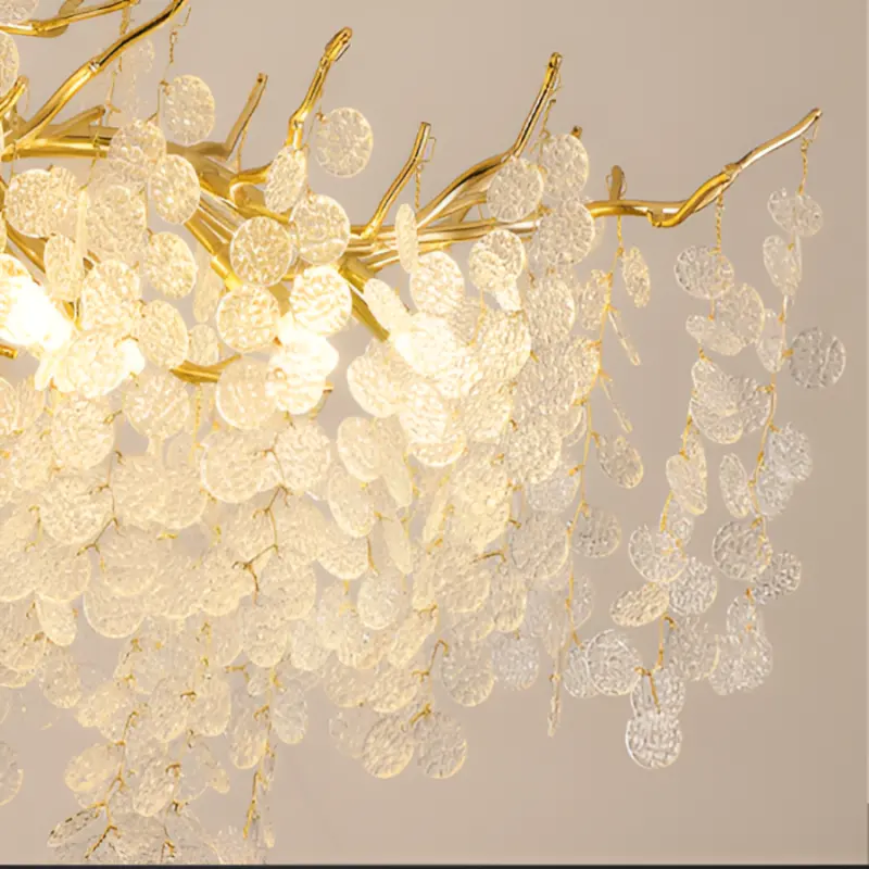 Previzualizare 2: Candelabru Cristal WALTZ Serenade, 6xG9, Auriu, 40cm, Inaltime Reglabila