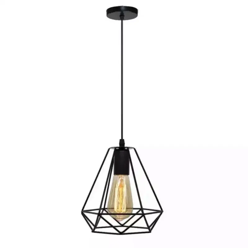 Previzualizare 2: Lustra Forma Diamant, STRUKTUR, 1xE27, Negru, Metal