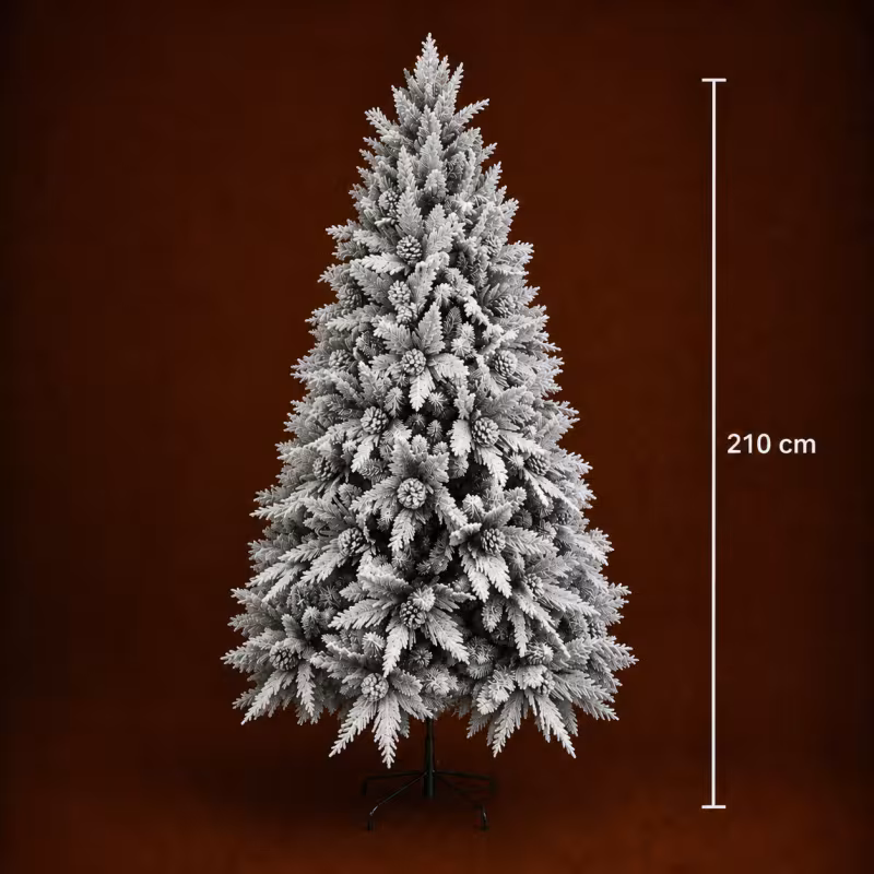 Previzualizare 4: Brad Artificial GLEIS, 210 cm, 1200 varfuri, Suport Metalic, Verde
