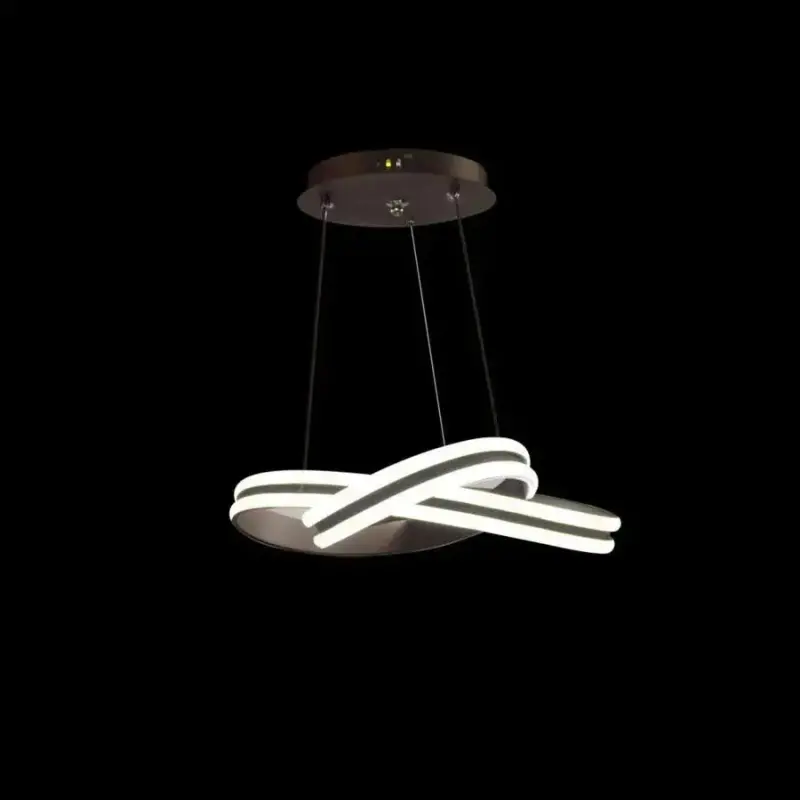 Previzualizare 3: Lustra LED suspendata cu telecomanda INFINITY LOOP 61W, lumina Rece/Calda/Neutra, Dimabila, Negru, Inaltime Reglabila