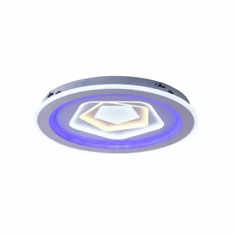 Previzualizare 4: Lustra LED cu telecomanda MEIRA RGB, 180W, lumina Rece/Calda/Neutra, Dimabila, Alb