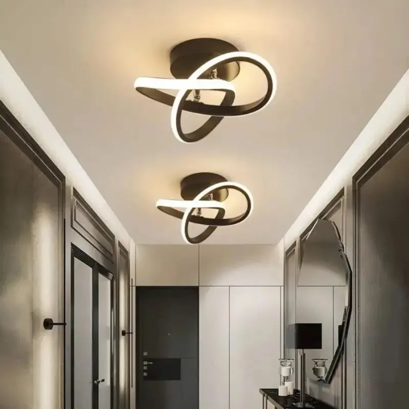 Previzualizare 2: Lustra LED VERTEX Flow 24W, Diametru 25cm, lumina Rece/Calda/Neutra, Negru