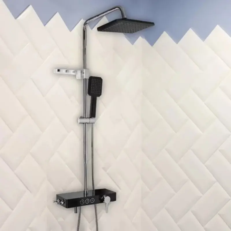 Previzualizare 2: Coloana Dus Afisaj LCD Inox Negru Argintiu SJG/006