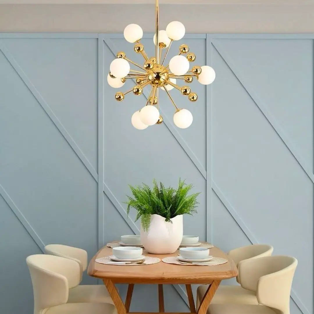 Lustra Auriemma, 78x107cm, 12xG9, Auriu