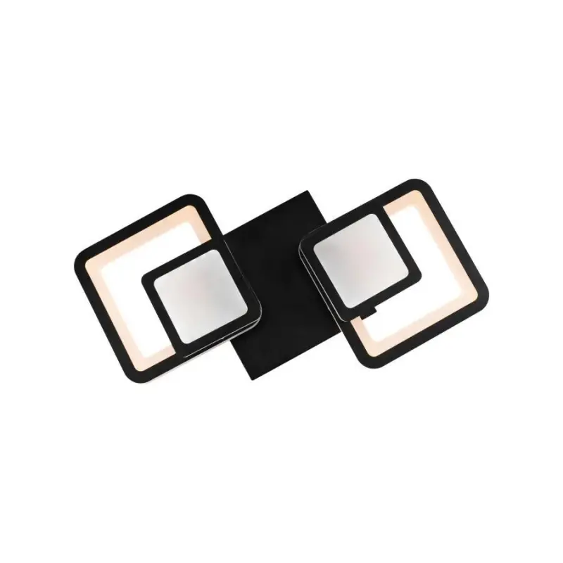 Previzualizare 4: Lustra LED cu telecomanda BALANS 44W, 2 Patrate, lumina Rece/Calda/Neutra, Dimabila, Negru