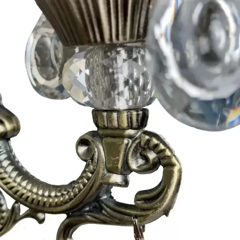 Previzualizare 2: Aplica Cristal SANSSOUCI Picollo, 1xE14, Alama Antichizata