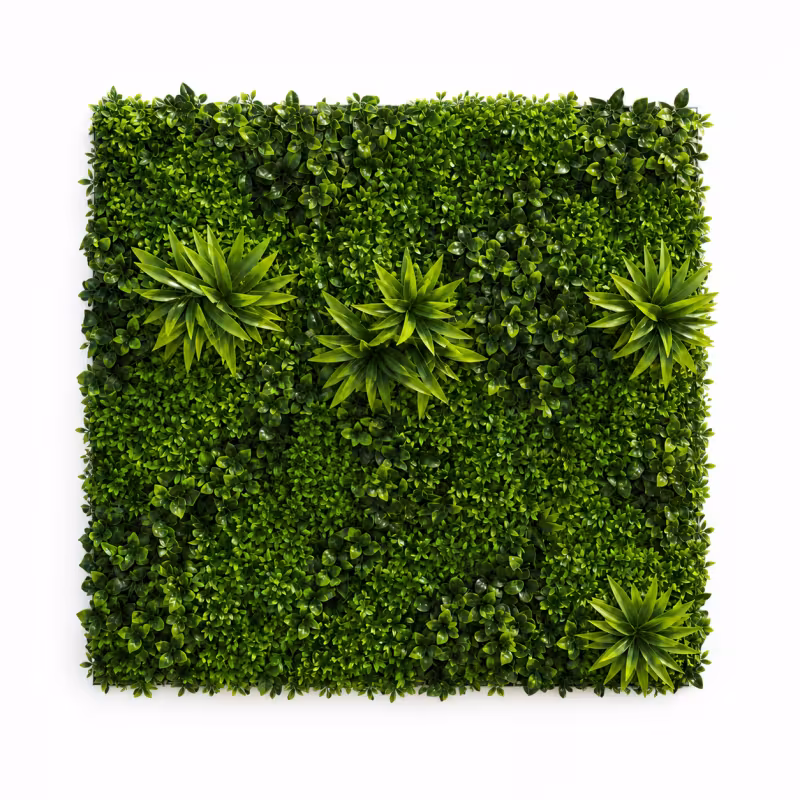 Planta Artificiala Panou de Gard Viu Cimisir, 100 x 100 cm, Verde