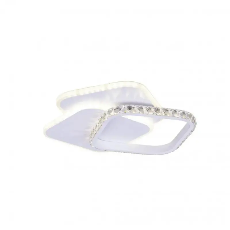 Previzualizare 4: Lustra LED cu cristal ANASTASIA 39W, Diametru 30cm, lumina Rece/Calda/Neutra, Alb