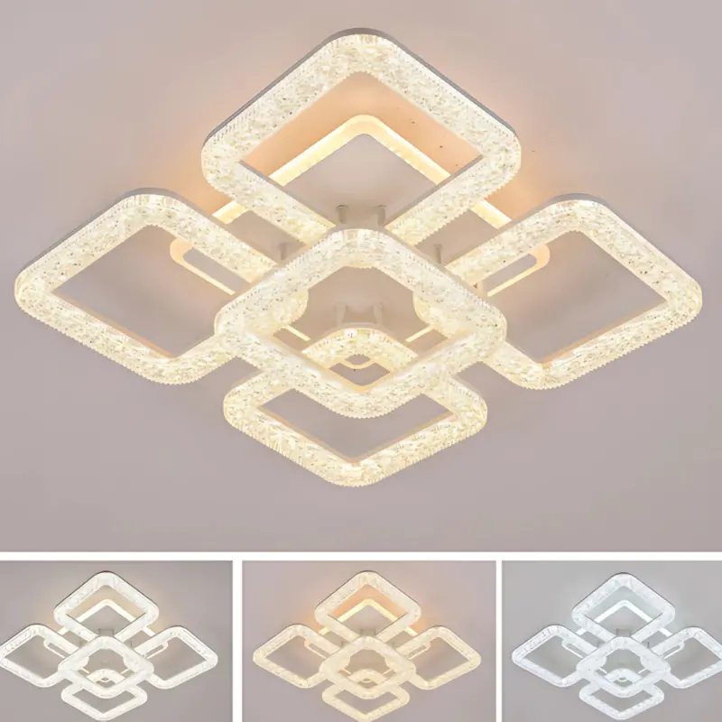 Previzualizare 3: Lustra LED Astrid cu Telecomanda, 134W, Dimabil, Alb